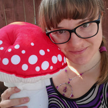 Load image into Gallery viewer, Amanita muscaria Classic Plushroom Large Edge Dots