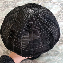 Load image into Gallery viewer, Black Scrappy Spiderweb Plushroom fantasy