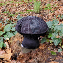 Load image into Gallery viewer, Black Scrappy Spiderweb Plushroom fantasy
