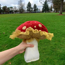 Load image into Gallery viewer, Red and Gold Amanita Plushroom fantasy