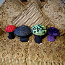 Load image into Gallery viewer, Black Scrappy Spiderweb Plushroom fantasy