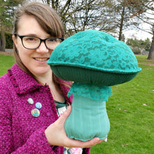 Load image into Gallery viewer, Green Lace Plushroom fantasy