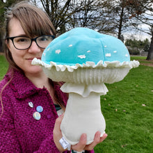 Load image into Gallery viewer, Verdigris Agaric Amanita Plushroom scientific