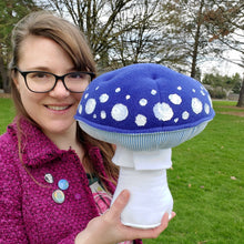 Load image into Gallery viewer, Blue Amanita Plushroom