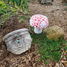 Load image into Gallery viewer, Doily Lace Amanita Plushroom fantasy