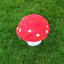 Load image into Gallery viewer, Red Scrappy Amanita Plushroom