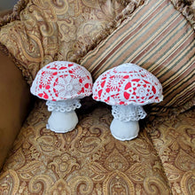 Load image into Gallery viewer, Doily Lace Amanita Plushroom fantasy