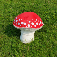 Load image into Gallery viewer, Amanita muscaria Classic Plushroom Large Edge Dots
