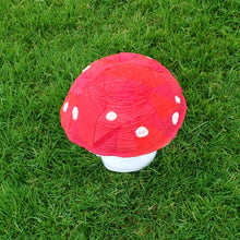 Load image into Gallery viewer, Red Scrappy Amanita Plushroom
